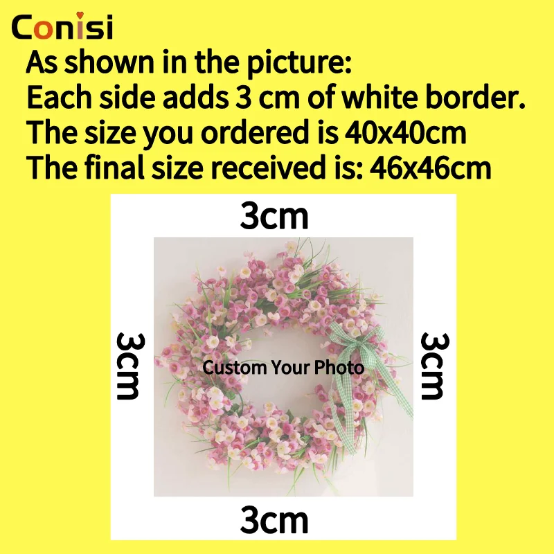 

Conisi Customized Photo Prints Your Picture on Canvas Poster Custom Canvas Paintings Livingroom Wall Decor Home Decor Artworks
