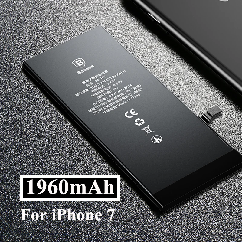 For iPhone 7 Аккумулятор Baseus для телефона iPhone 6s 6 6s Plus 7, сменные литиевые батареи большой емкости 3500 мАч с бесплатными инструментами - Цвет: For iPhone 7