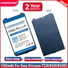 Фотоаккумулятор LOSONCOER 1500 мАч для Sony Ericsson T238K500K508CK700C