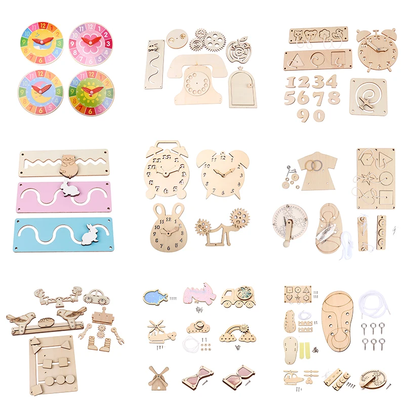 

Children Busy Board DIY Toys Baby Montessori Sensory Activity Board Accessories Fine Motor Skill Latch Lock Cognition Toy