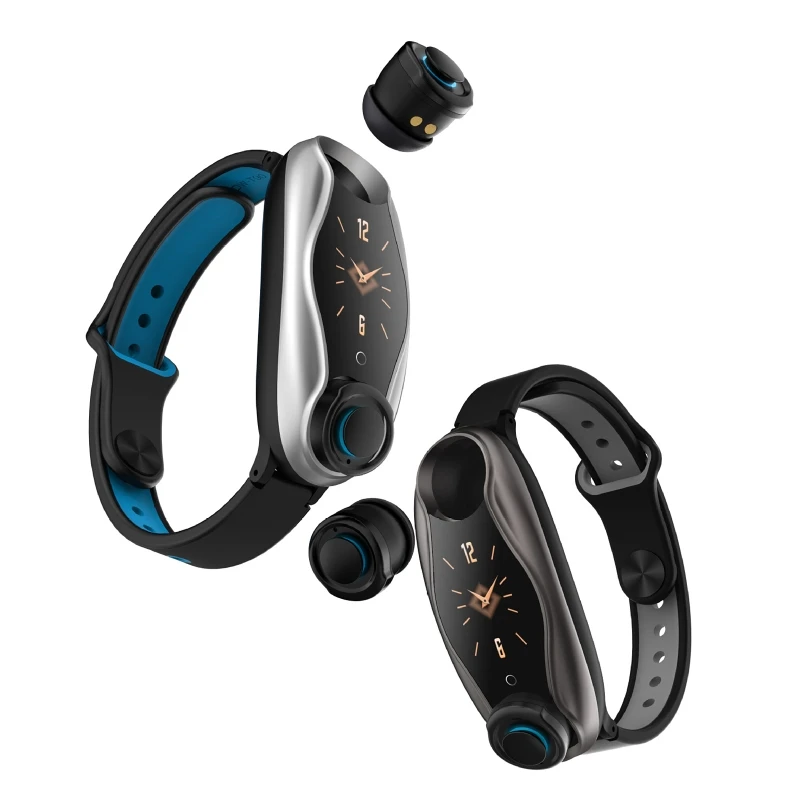 

2 in 1 Smart Bracelet Wireless Bluetooth 5.0 Headset Running Wristband Earphone