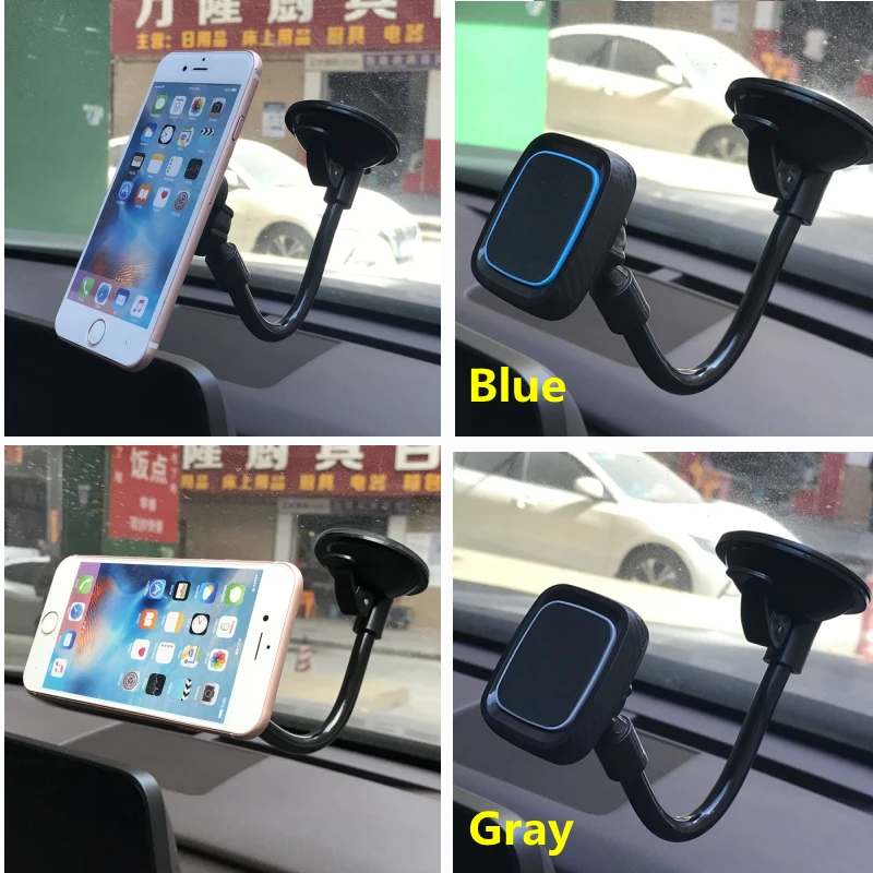 car magnetic holder mobile phone stand support for iphone 13 promax 12 11 gps windshield strong magnet silicone pad phone holder free global shipping