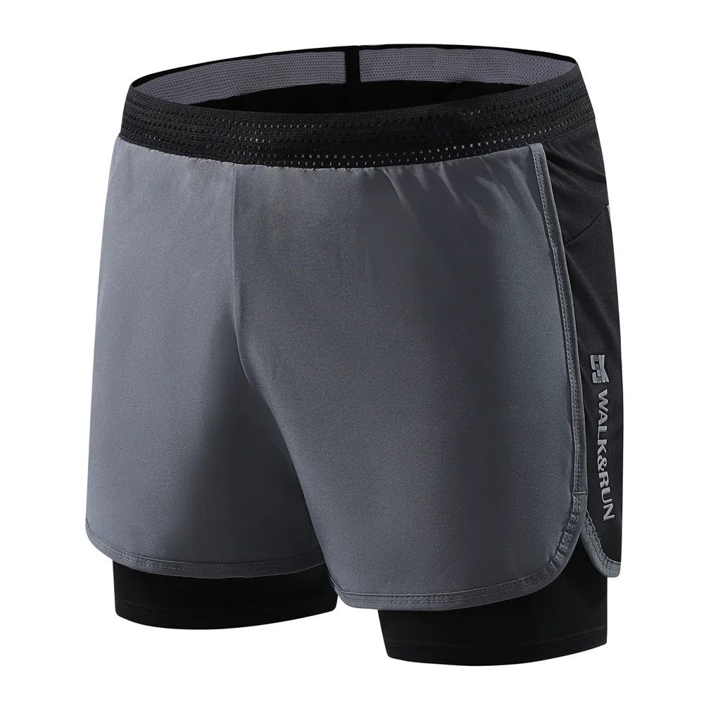 Высококачественные компрессионные колготки 2 в 1 для мужчин шорты занятий