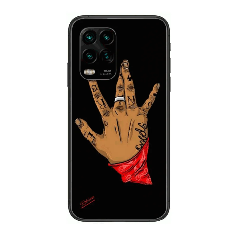 

Dark tide figure case matte anti-fall mobile phone case Phone Case For xiaomi Redmi Note 9S 8 7 6 5 A Pro T Anime Black Cov