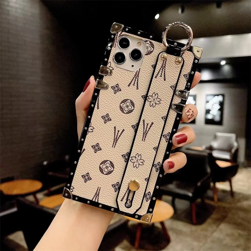 shockproof fashion square wrist strap phone case for xiaomi redmi note 10 9 8 7 pro 10s 9s 9t 8t 9a 9c mi poco m3 x3 11 10t lite free global shipping