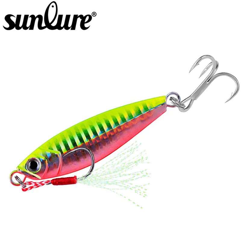 Sunlure 1 шт. ведущая рыбу джиг приманка для рыбалки 7G 10G 15G 20G 30G металлическая блесна
