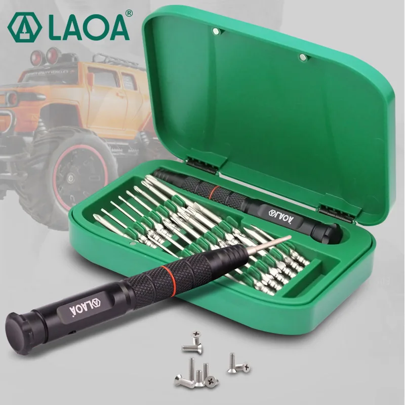 

LAOA S2 Repair Tools 22 in 1 Precision Screwdriver Set for Mobile Phones Torx Screw driver bits Set With 22 screwdriver bits