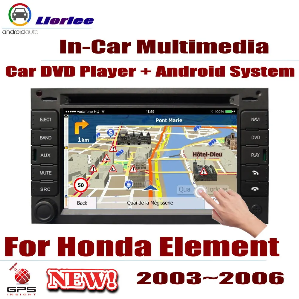 Автомагнитола для Honda Element 2003 2006 Android DVD плеер GPS навигация HD дисплей аудио видео