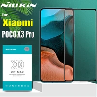 nillkin tempered glass for xiaomi poco x3 pro full coverage clear safety protective glass screen protector on poco x3 pro