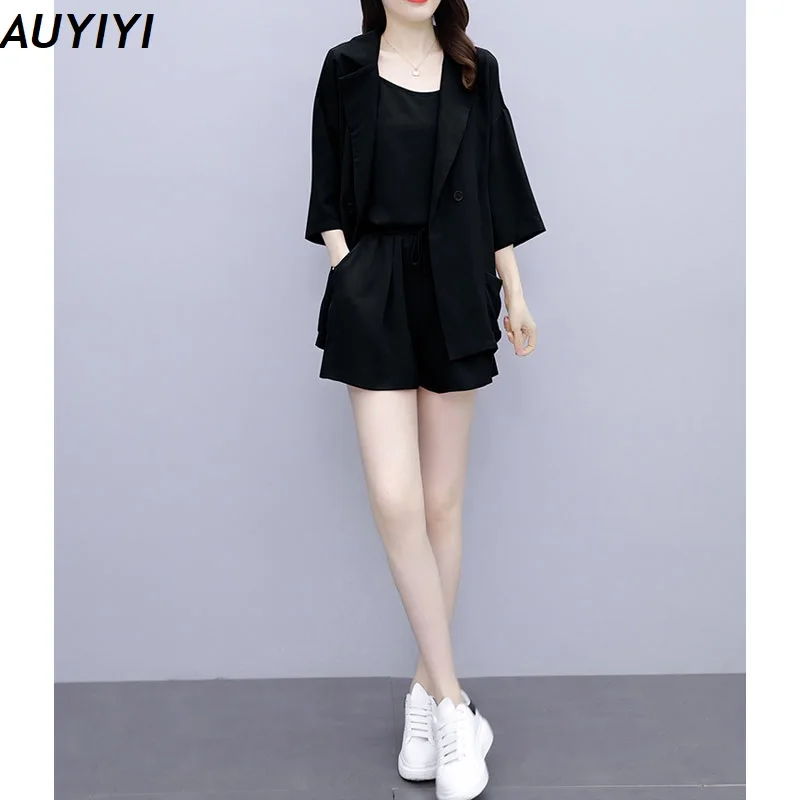 

Womens 3 Two Piece Sets 2021 Suit Set Crop Top And Skirts Women Together Summer Clothes For Club Outfits Fashion Large Size
