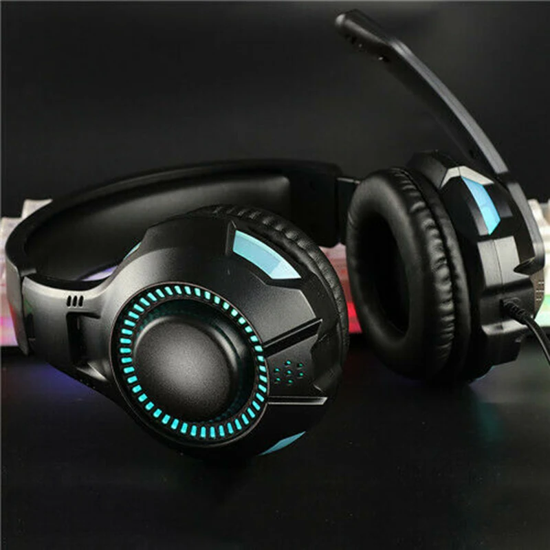 Проводная игровая гарнитура эргономичные стереонаушники 3 5 мм с объемным