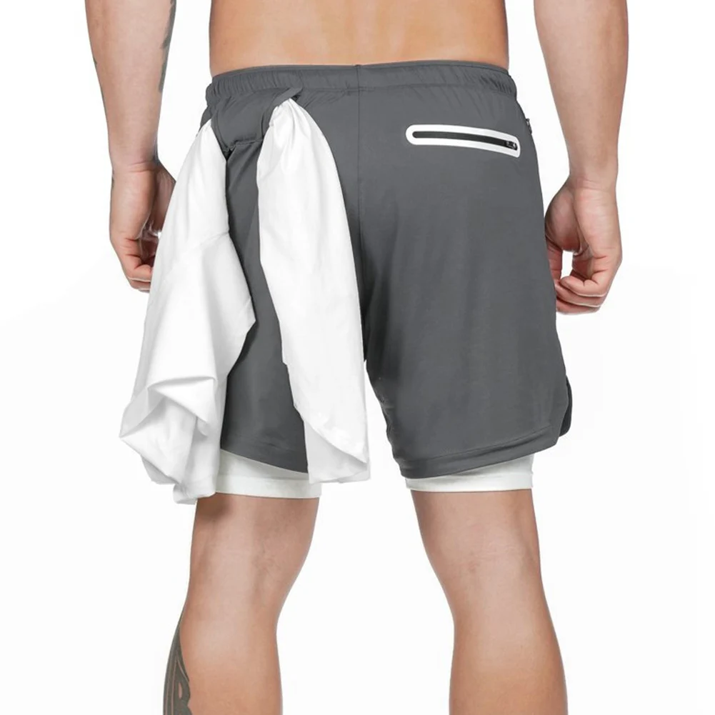 

Men Workout Running Shorts Sports Training Bodybuilding Fitness Short Pants Quick Dry XRQ88
