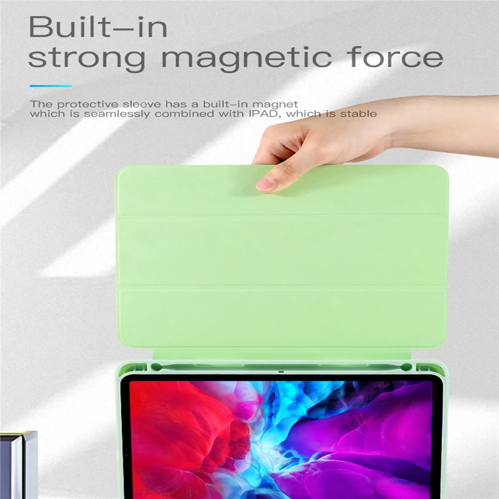 Ультратонкий кожаный защитный флип чехол для iPad Pro 11/12 9 2020 складной планшета