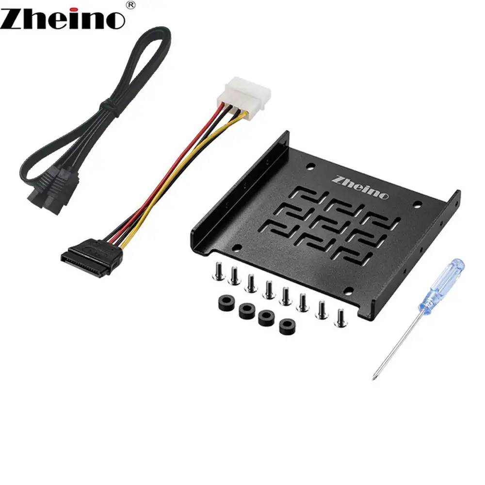 Zheino 2 5 дюйма до 3 монтажный адаптер HDD SSD кронштейн настольная рамка для держателя