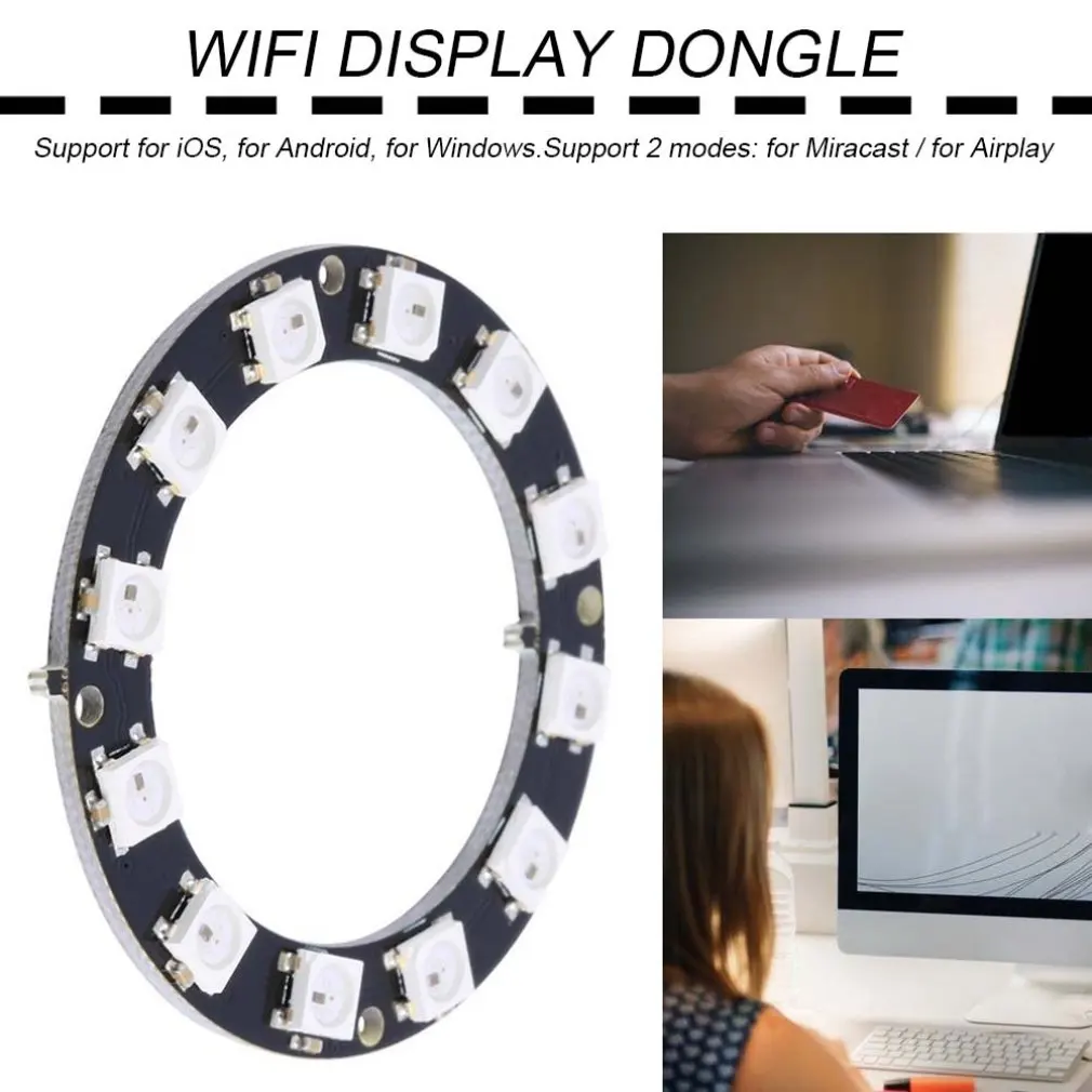 

Hot Worldwide 5050 12-Bit RGB LED Ring WS2812 Round Decoration Bulb Perfect For Arduino