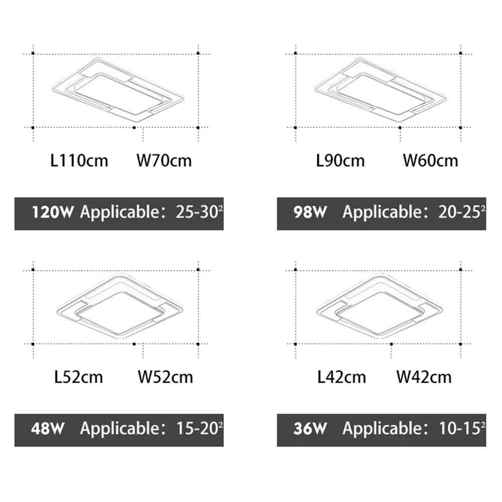 

Modern Led Flush Mount Ceiling Light Fixture with Remote Control Black Dimmable Ceiling Lamp for Kitchen Bedroom Living Room