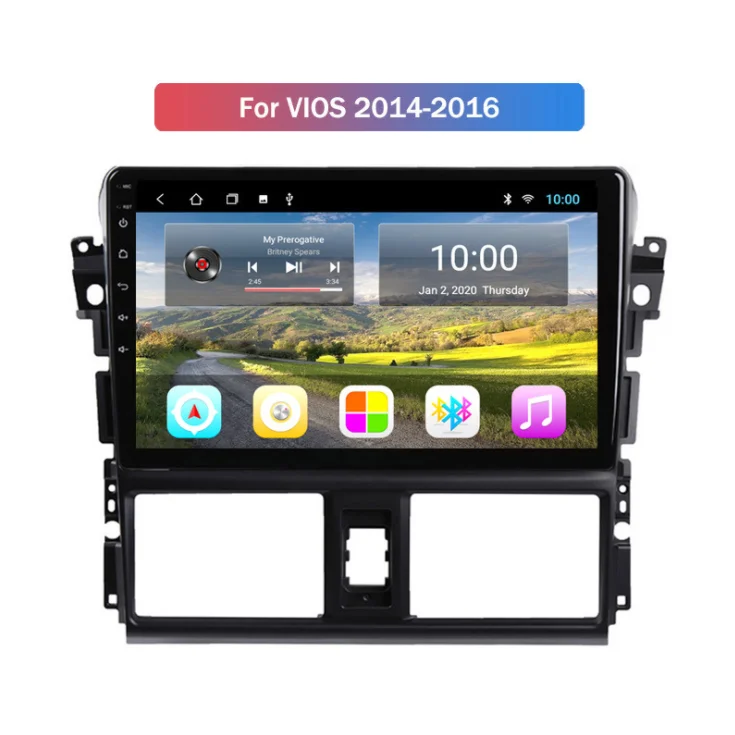 Автомобильный мультимедийный плеер ChoGath 9 дюймов четырехъядерный Android 0