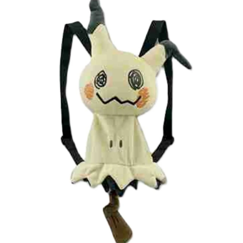 

Kawaii Cartoon Anime Pokemon Mimikyu Bag Plush Dolls Backpack Student School Cosplay Kawaii Decor Stuffed Toys Fine Gifts Kid