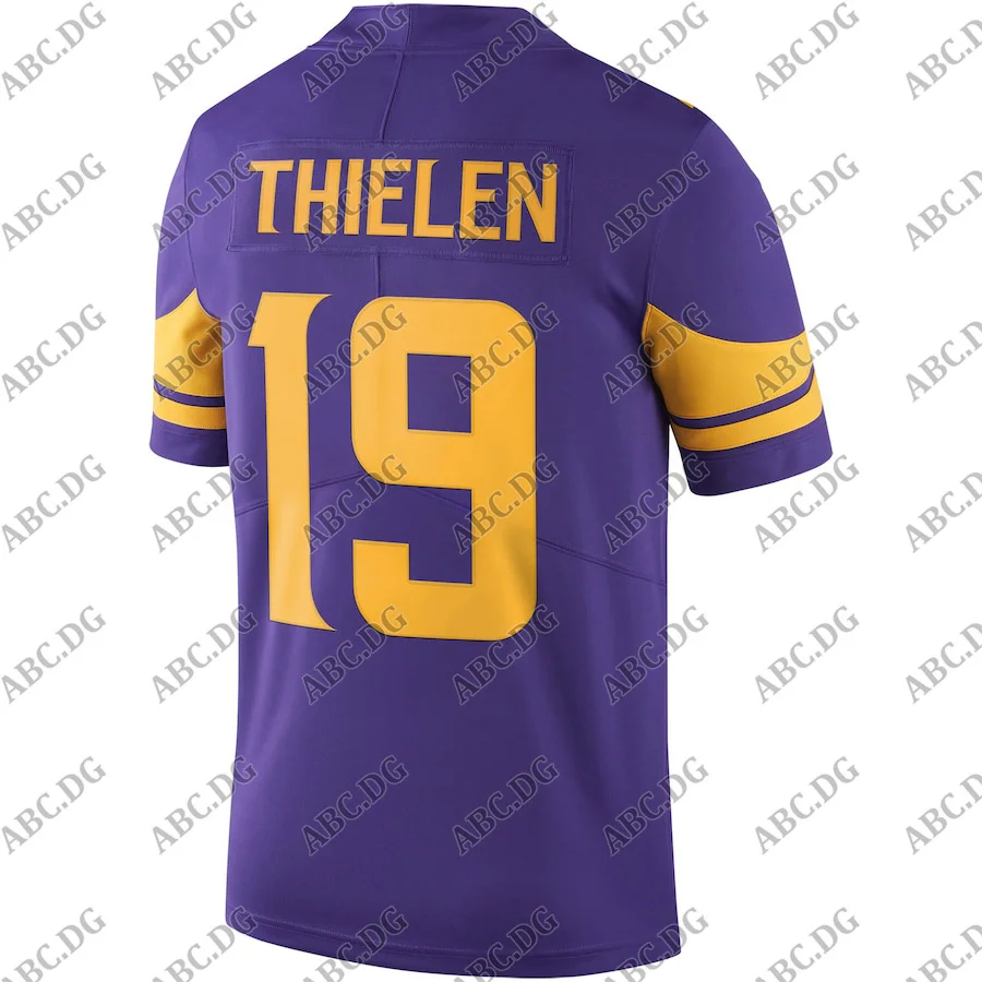 

Men Women Kid Youth Minnesota Adam Thielen Purple Vapor Untouchable Color Rush Limited Player Jersey