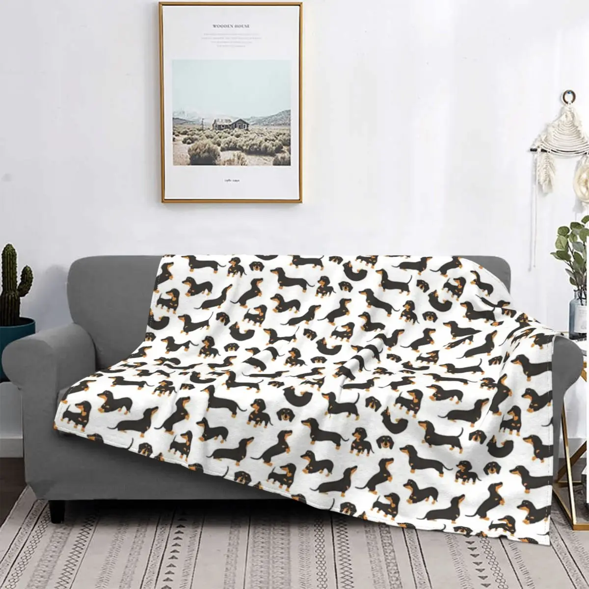 

Manta de perro salchicha para Baby, cubrecama a cuadros, colcha de verano, 135