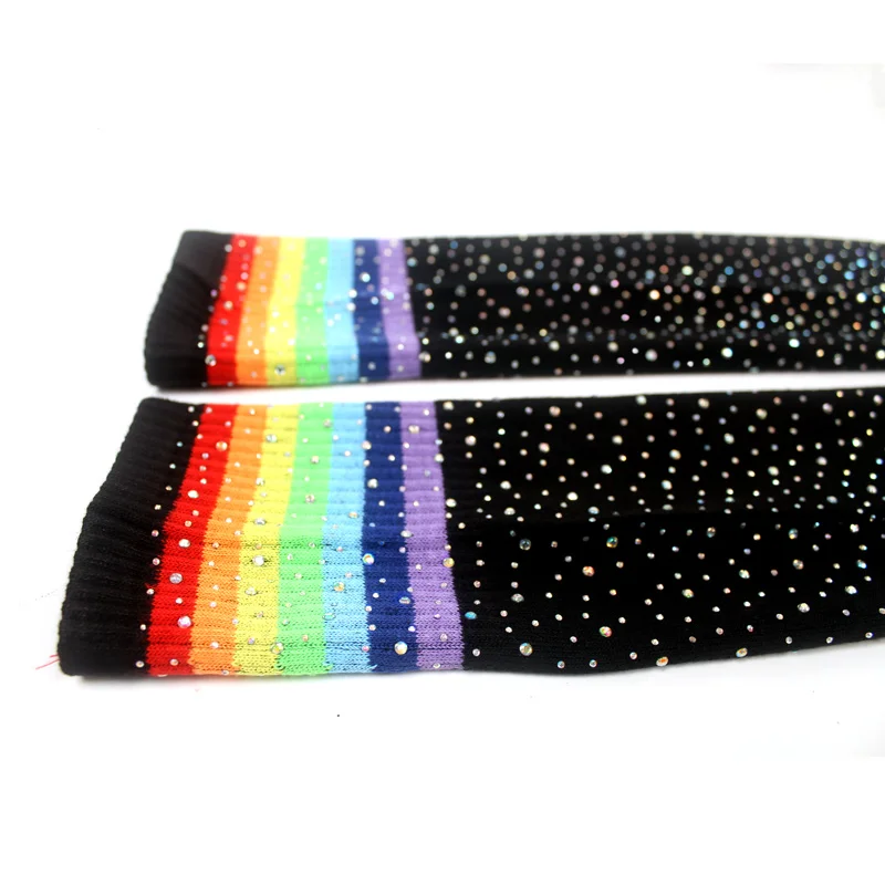 Гольфы женские блестящие высокие до колена | Женская одежда