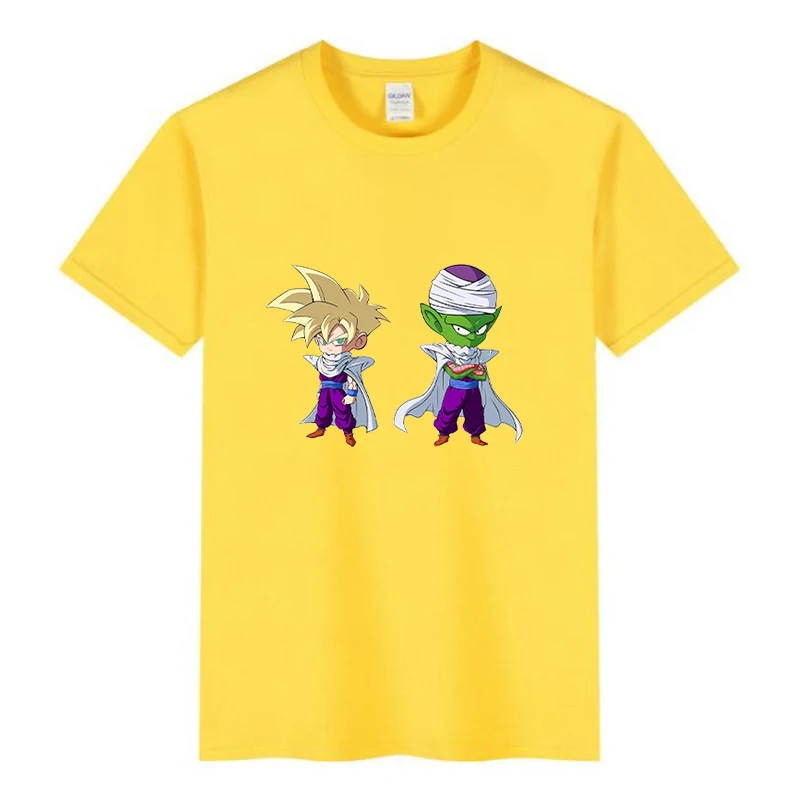 

New 2021 dragon ball z theme top fashion cartoon anime cool Men and Women T-shirt male anime T shirt boy street summer clothing