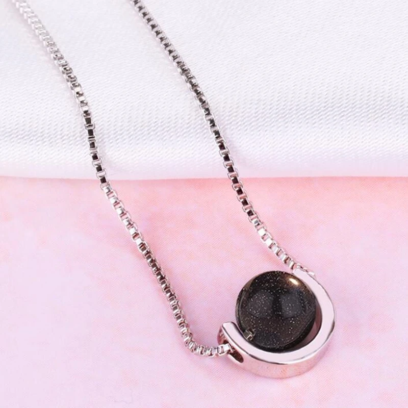 Уникальный дизайн колье индивидуальный камень подвеска ожерелья Богемия 925