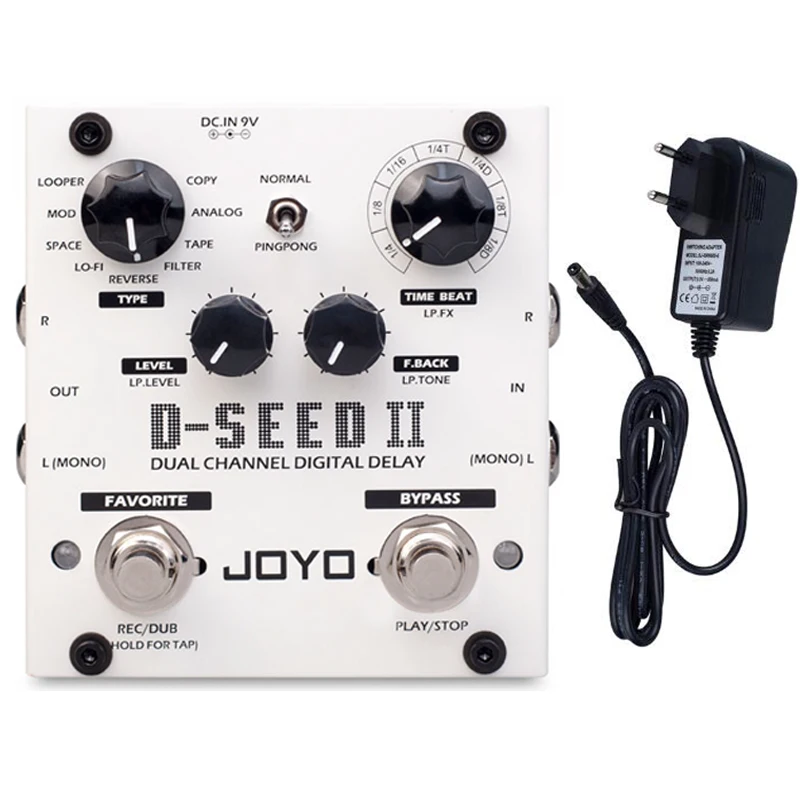 joyo d seed ii digital delay pedal für elektrische gitarre boden multi looper verzögerung gitarre effekt pedal gitarre bass zubehör f