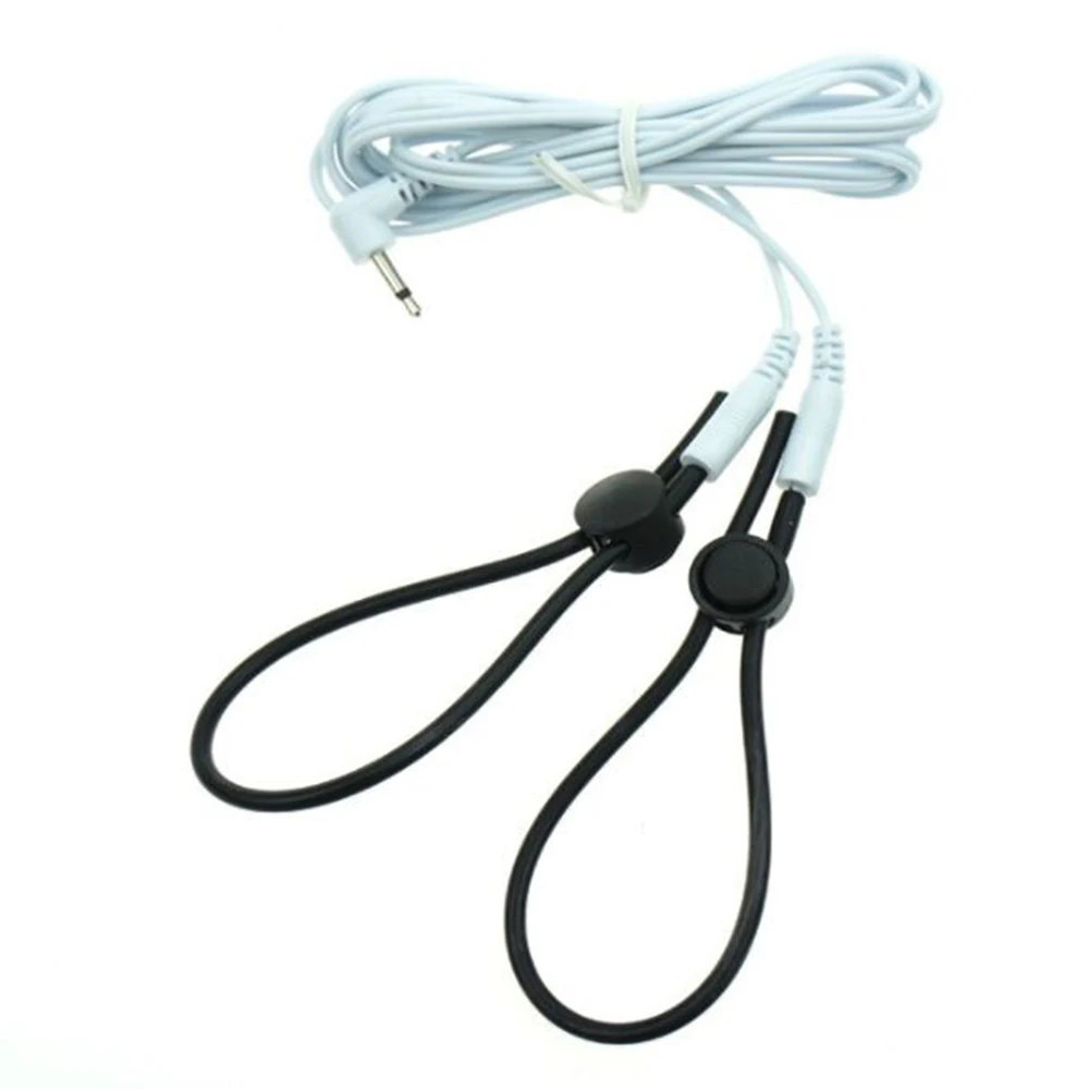 Силиконовая Анальная пробка с электрошоком кольцо для пениса и кабель