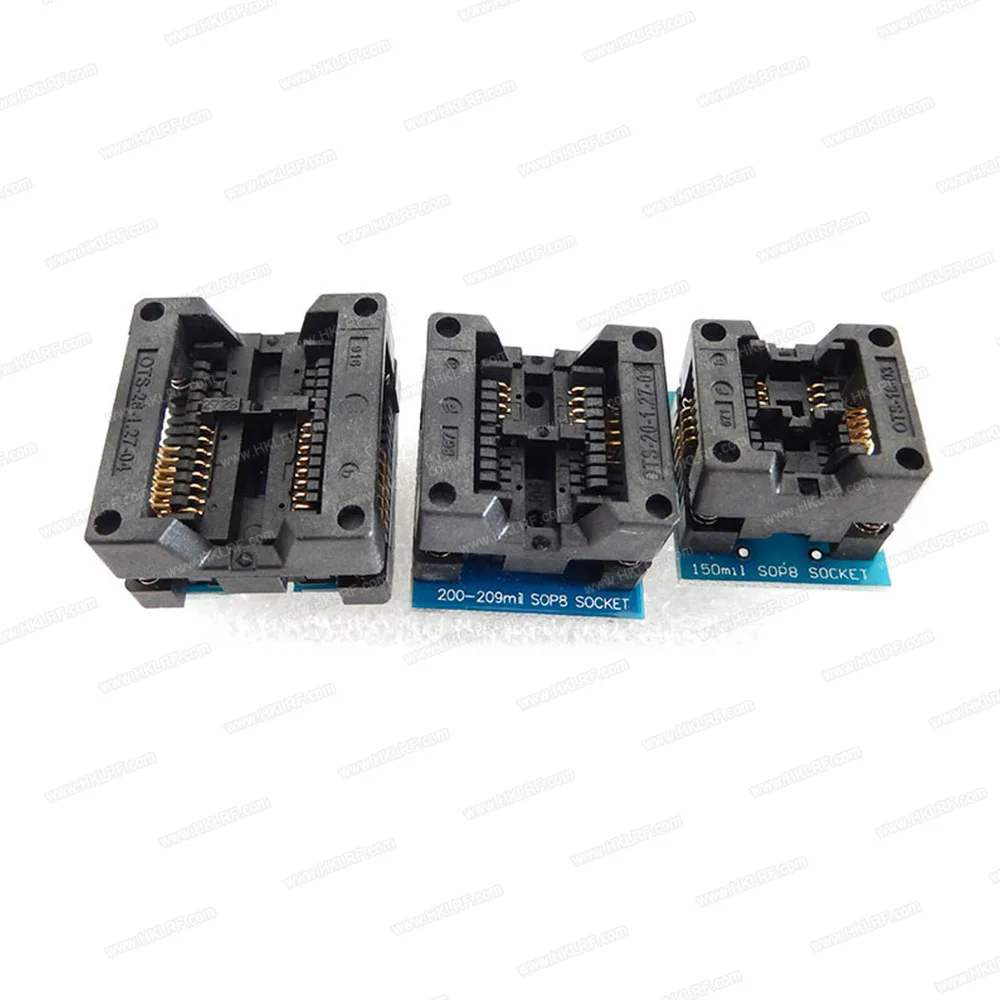RT809F универсальный программатор ISP с ЖК-дисплеем + 8 адаптеров SOP8 IC Clip адаптеры ISCP