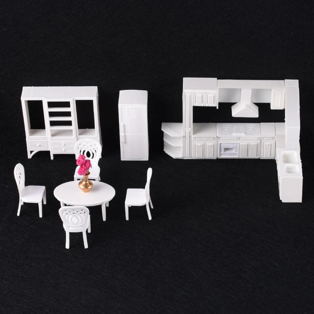 Набор кухонной мебели в современном стиле 9 шт./компл. 1:25 весы наборы для сборки