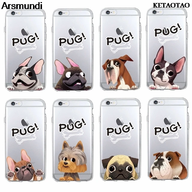 KETAOTAO мультяшный щенок Мопс Французский бульдог Собака любовь телефонные чехлы