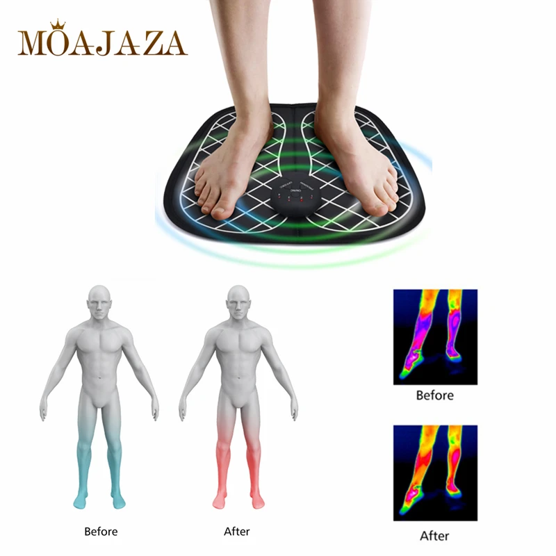 EMS стимулятор мышц Массажер Для Ног беспроводной вибратор для ног акупунктурная