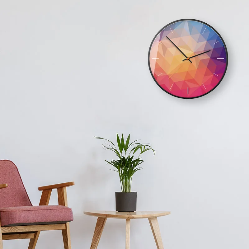 Multicolor Abstract Wall Clock Modern Design Fantastic Art Clocks Simple Living Room Home Decoration Accessories C5T122 | Дом и сад