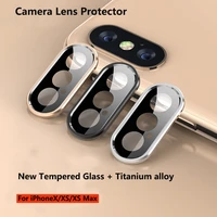 camera lens protector for iphone xs max x full cover case metal tempered glass screen protector rear camera films