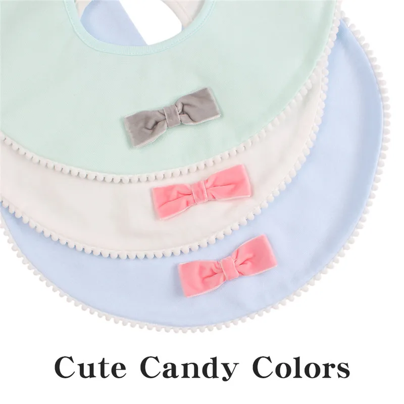 New Cotton Flower Baby Girls Bib 360 Round Bibs For Cute Mouth Towel Infant Boys Saliva Clothing | Детская одежда и обувь