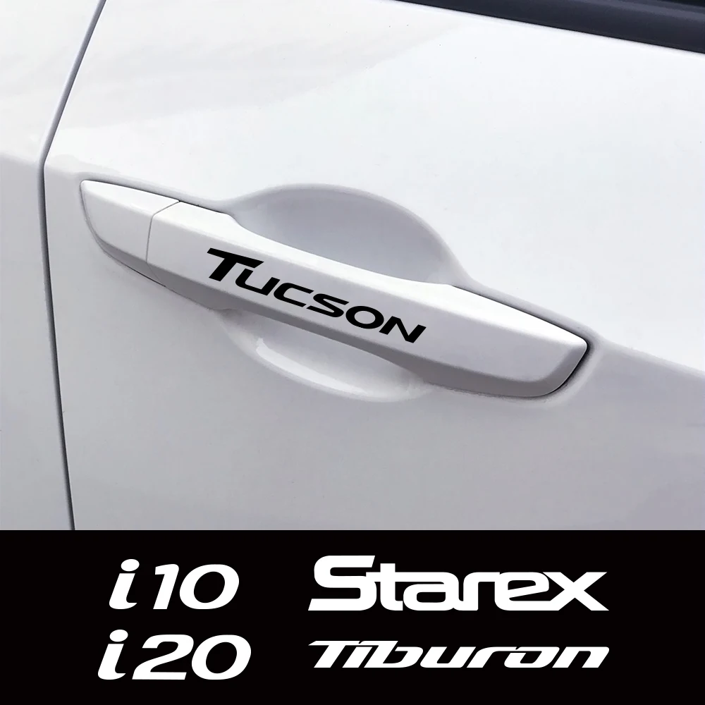 4 шт. наклейки на дверные ручки для Hyundai Getz greatnexo PALISADE STAREX TIBURON Tucson|Наклейки