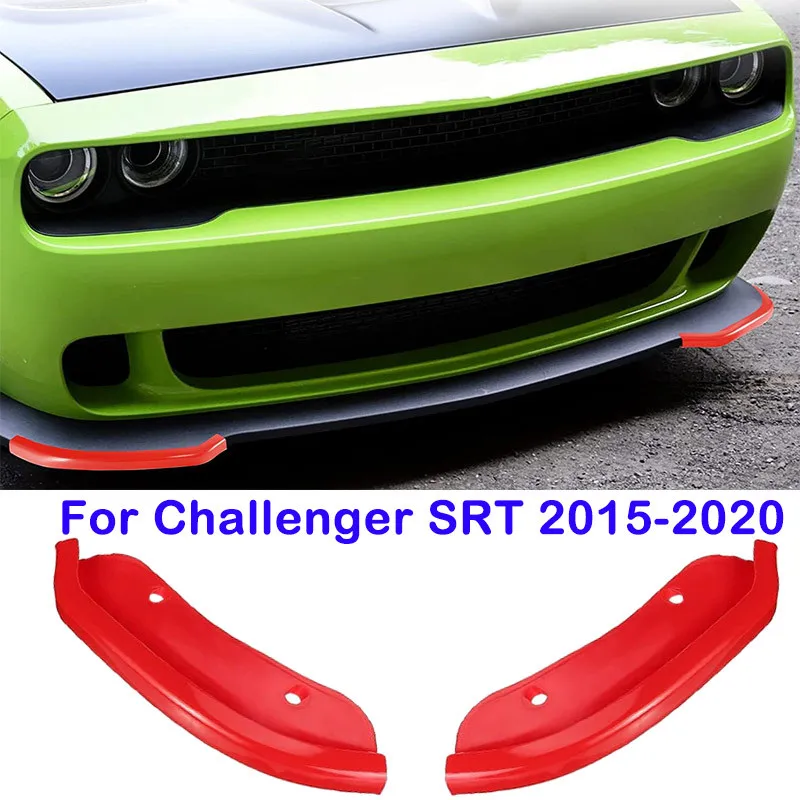 

A Pair Car Front Bumper Splitter Diffuser Lip Guard Protection For Dodge For Challenger SRT Scat Pack 2015-2020