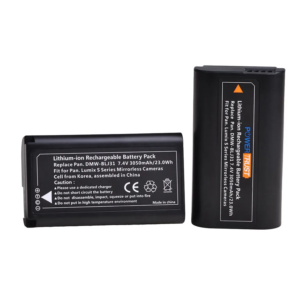 2x7,4 V 3050mAh DMW-BLJ31 DMWBLJ31 BLJ31 батарея+ lcd USB двойное зарядное устройство для камер Panasonic LUMIX S1, S1R, S1H, LUMIX серии S
