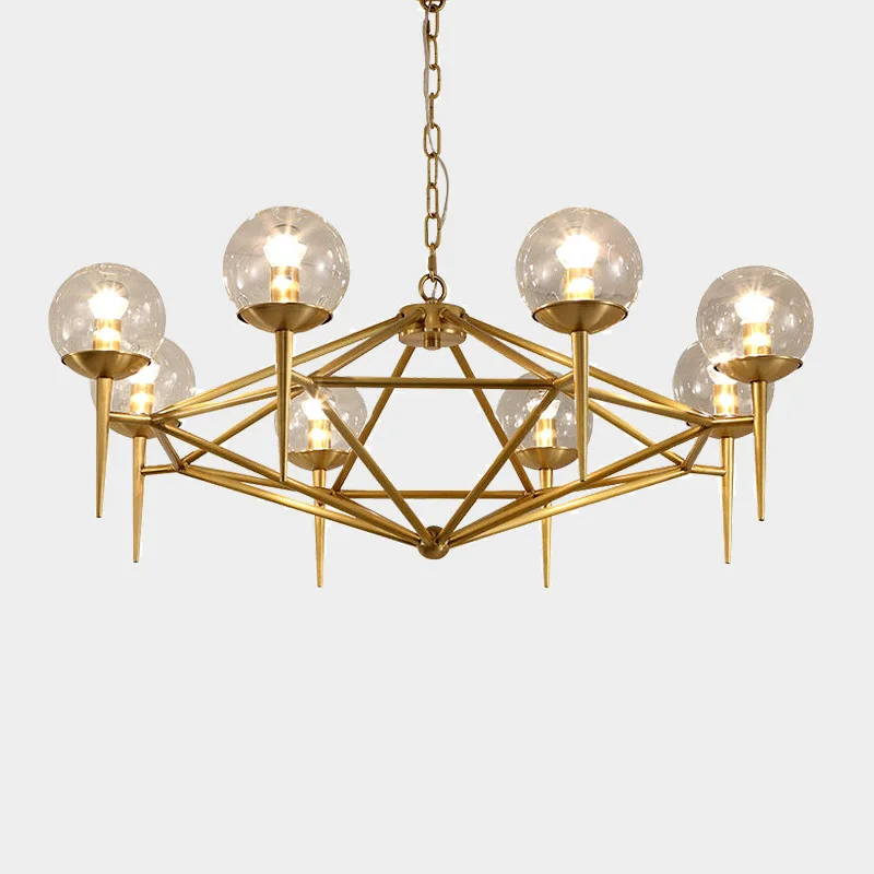 Скандинавские подвесные потолочные светильники стеклянные светодиодные для