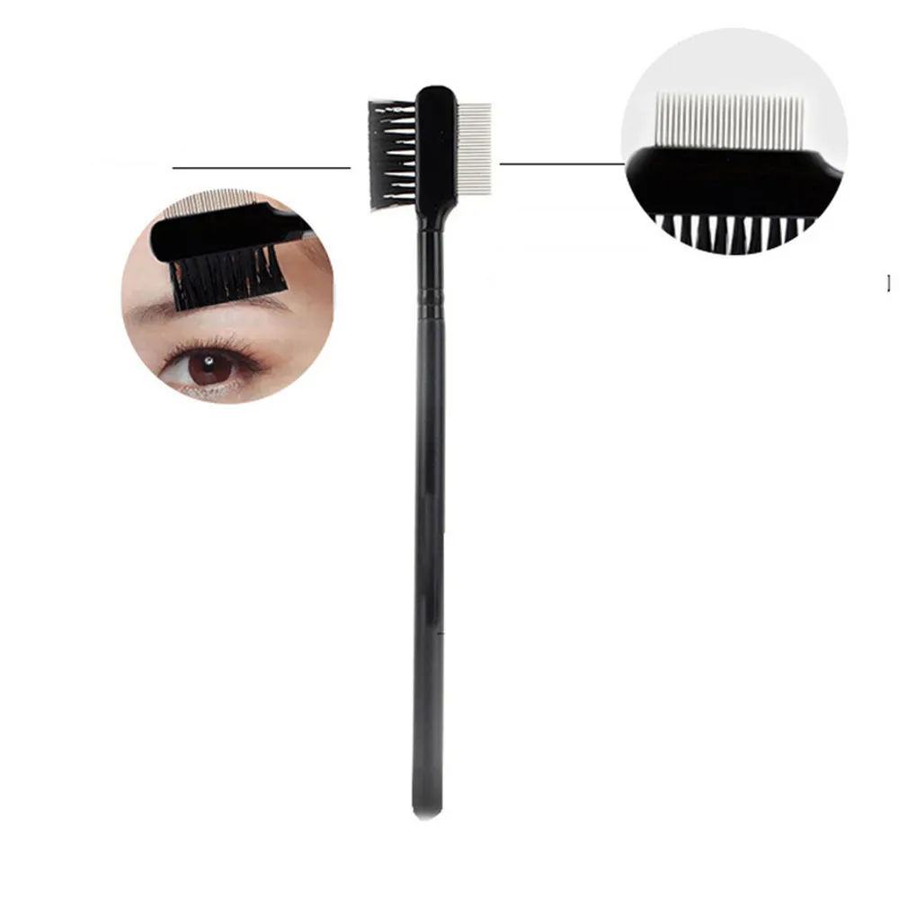 Профессиональная кисть для бровей 1 шт. портативная двухсторонняя расческа Кисть