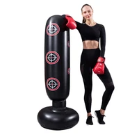 inflatable punching tumbler inflatable punching boxing bag standing target boxing bag pillar fitness training sack pvc sandbag