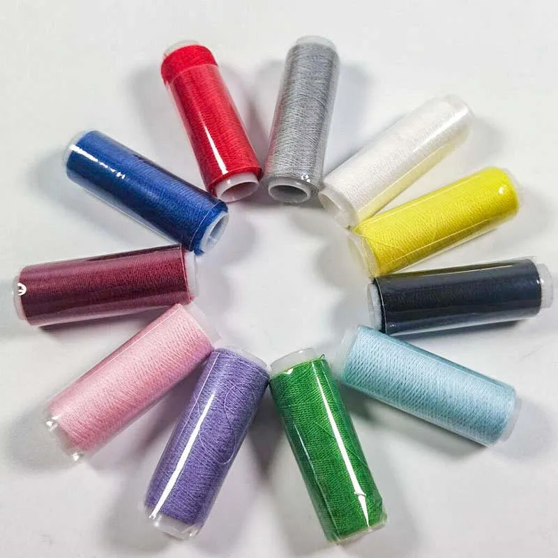 Набор разноцветных швейных ниток из полиэстера 200 ярдов 5 шт. прочные и