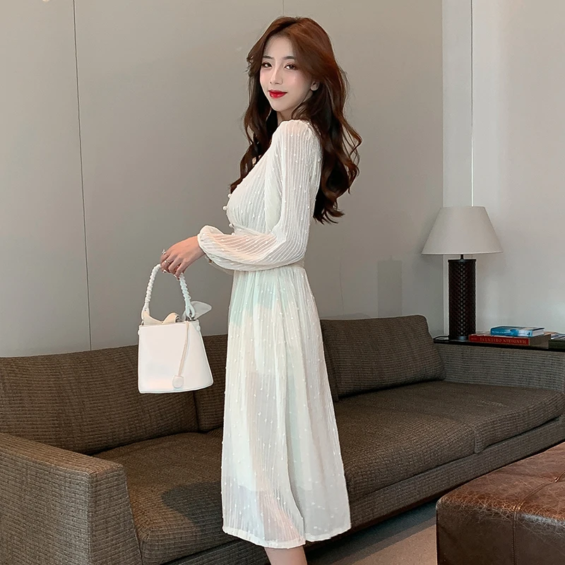 

Bud silk dress their children with the new spring clothing years high-end super early in the spring and autumn fairy's temperame