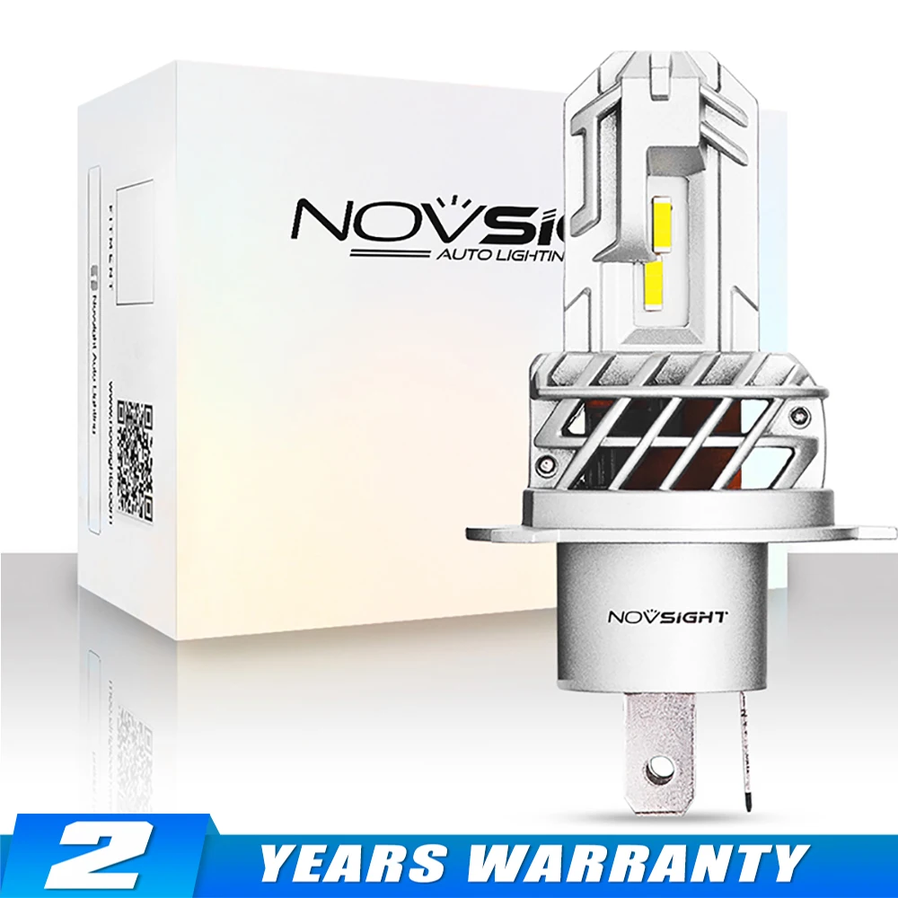 Светодиодные фары NOVSIGHT H4 для мотоцикла светодиодные лампы H7 H11 мини в масштабе 1:1