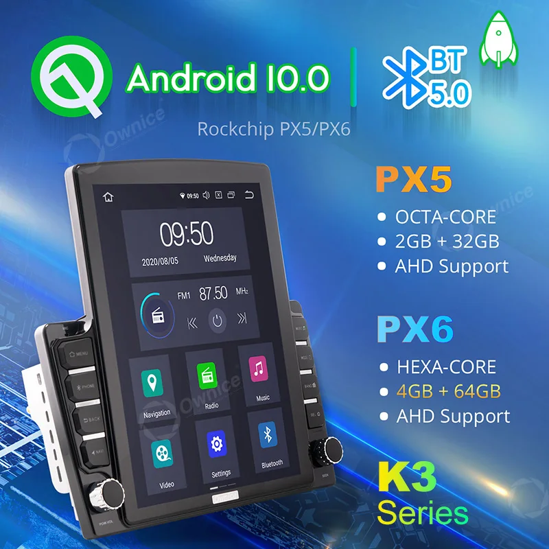 Автомобильный радиоприемник Nano Vertical Ownice Android 10 0 2din для Buick LaCrosse 2009-2013
