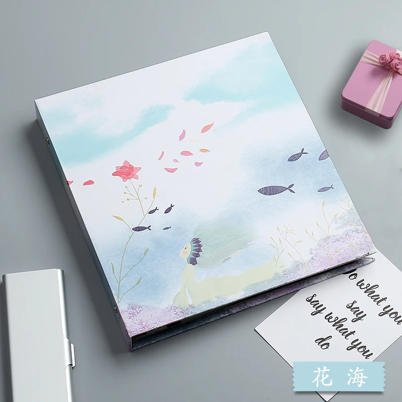 PA35 Creative DIY hand photo album this film pasting couple romantic standing up birthday gift | Дом и сад