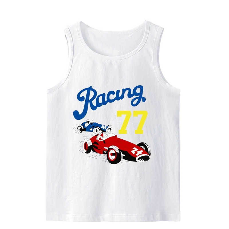 Майка для мальчиков 100% хлопок без рукавов | Детская одежда и - Цена: 293.82