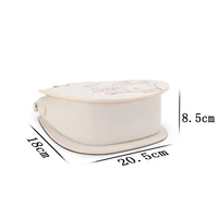 GOXEOU Womens Handbag Creamy-white Chinese Style Flowers Hand Drawn PU Fashion Ladies Party Banquet Messenger Shoulder Bag