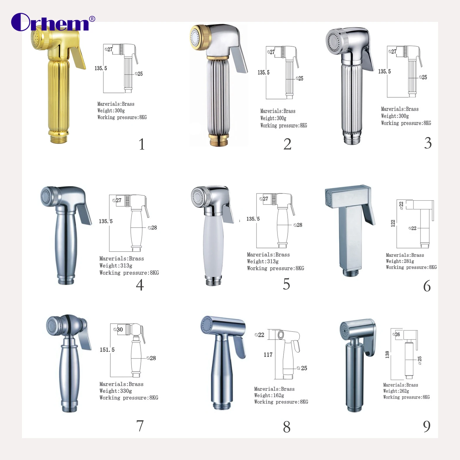 Латунный Ручной смеситель для биде ручной распылитель туалета и Душ садовый